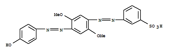 Benzenesulfonic acid,3-[2-[4-[2-(4-hydroxyphenyl)diazenyl]-2,5-dimethoxyphenyl]diazenyl]-