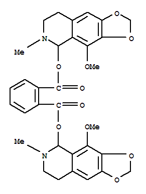1,2-Benzenedicarboxylicacid,bis(5,6,7,8-tetrahydro-4-methoxy-6-methyl-1,3-dioxolo[4,5-g]isoquinolin-5-yl)ester (9CI)