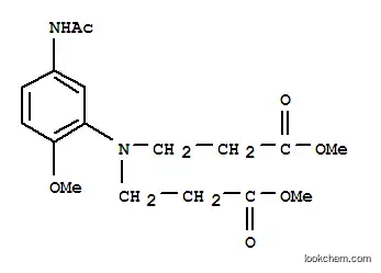 Molecular Structure of 62072-82-6 (3-[N,N-Bis(methoxycarbonylethyl)]amino-4-methoxyacetanilide)