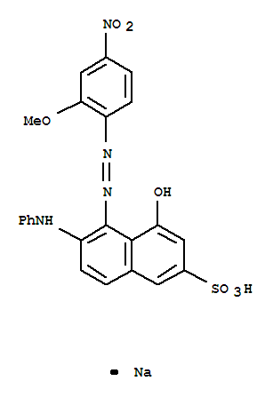 2-Naphthalenesulfonicacid, 4-hydroxy-5-[2-(2-methoxy-4-nitrophenyl)diazenyl]-6-(phenylamino)-,sodium salt (1:1)