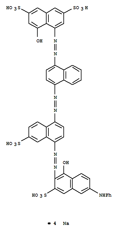 2,7-Naphthalenedisulfonicacid,4-hydroxy-5-[2-[4-[2-[4-[2-[1-hydroxy-6-(phenylamino)-3-sulfo-2-naphthalenyl]diazenyl]-6-sulfo-1-naphthalenyl]diazenyl]-1-naphthalenyl]diazenyl]-,sodium salt (1:4)(6252-57-9)