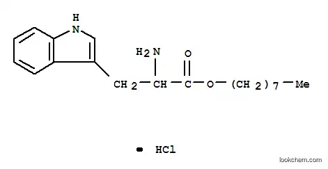 Molecular Structure of 6278-90-6 (DL-TRYPTOPHAN-N-OCTYL ESTER HYDROCHLORIDE)
