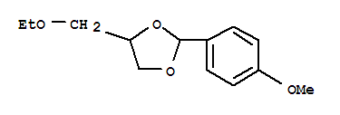 1,3-Dioxolane,4-(ethoxymethyl)-2-(4-methoxyphenyl)- cas  6301-38-8