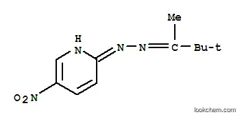Molecular Structure of 6311-03-1 (N-(3,3-dimethylbutan-2-ylideneamino)-5-nitro-pyridin-2-amine)