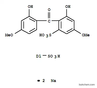 Molecular Structure of 63270-28-0 (Disodium 3,3'-carbonylbis(4-hydroxy-6-methoxybenzenesulfonate))
