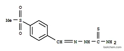 Molecular Structure of 6334-23-2 ([(4-methylsulfonylphenyl)methylideneamino]thiourea)