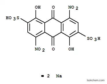 Molecular Structure of 6337-26-4 (disodium 9,10-dihydro-1,5-dihydroxy-4,8-dinitro-9,10-dioxoanthracene-2,6-disulphonate)