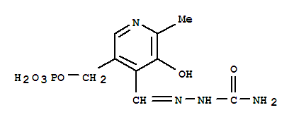 [(4E)-4-[(2-carbamoylhydrazinyl)methylidene]-6-methyl-5-oxopyridin-3-yl]methyl dihydrogen phosphate