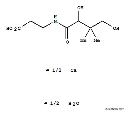Molecular Structure of 63409-48-3 (PANTOTHENIC ACID CALCIUM SALT MONOHYDRATE)