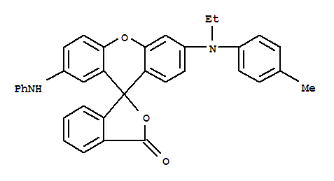 Spiro[isobenzofuran-1(3H),9'-[9H]xanthen]-3-one,6'-[ethyl(4-methylphenyl)amino]-2'-(phenylamino)-