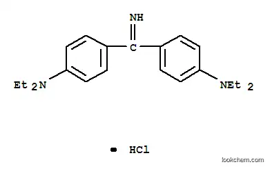 Molecular Structure of 6358-36-7 (4,4'-carbonimidoylbis[N,N-diethylaniline] monohydrochloride)