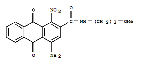 2-Anthracenecarboxamide,4-amino-9,10-dihydro-N-(3-methoxypropyl)-1-nitro-9,10-dioxo-