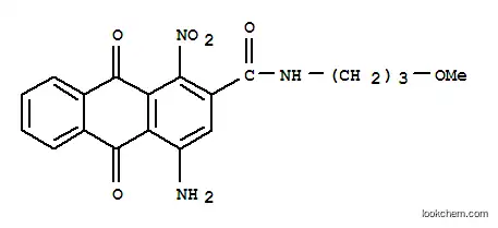 Molecular Structure of 63589-26-4 (4-amino-9,10-dihydro-N-(3-methoxypropyl)-1-nitro-9,10-dioxoanthracene-2-carboxamide)