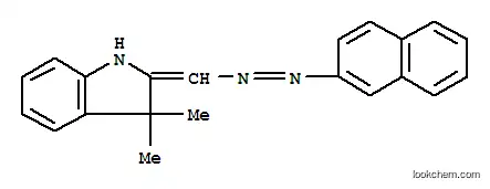 Molecular Structure of 63589-30-0 (3,3-dimethyl-2-[(2-naphthylazo)methylene]indoline)