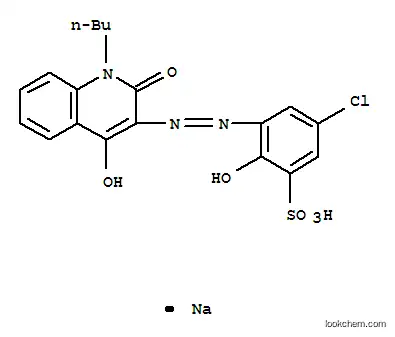 Molecular Structure of 6359-71-3 (sodium 3-[(1-butyl-1,2-dihydro-4-hydroxy-2-oxo-3-quinolyl)azo]-5-chloro-2-hydroxybenzenesulphonate)