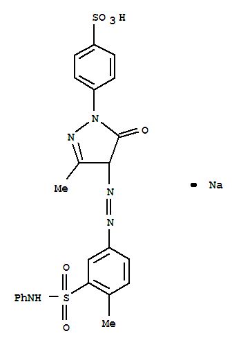 sodium,4-[3-methyl-4-[[4-methyl-3-(phenylsulfamoyl)phenyl]diazenyl]-5-oxo-4H-pyrazol-1-yl]benzenesulfonate