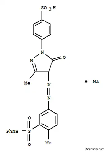 Benzenesulfonic acid,4-[4,5-dihydro-3-methyl-4-[2-[4-methyl-3-[(phenylamino)sulfonyl]phenyl]diazenyl]-5-oxo-1H-pyrazol-1-yl]-,sodium salt (1:1)