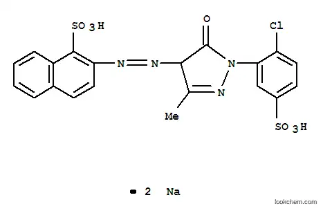 disodium 2-[[1-(2-chloro-5-sulphonatophenyl)-4,5-dihydro-3-methyl-5-oxo-1H-pyrazol-4-yl]azo]naphthalene-1-sulphonate