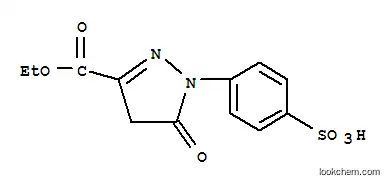 Molecular Structure of 6402-06-8 (4-(3-(ethoxycarbonyl)-5-oxo-4,5-dihydropyrazol-1-yl)benzenesulfonic acid)