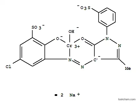 Chromate(2-),[5-chloro-3-[2-[4,5-dihydro-3-methyl-5-(oxo-kO)-1-(3-sulfophenyl)-1H-pyrazol-4-yl]diazenyl-kN1]-2-(hydroxy-kO)benzenesulfonato(4-)]hydroxy-,sodium (1:2), (T-4)-
