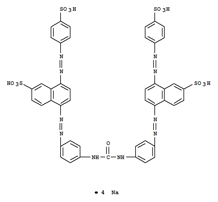 2-Naphthalenesulfonicacid,5,5'-[carbonylbis(imino-4,1-phenylene-2,1-diazenediyl)]bis[8-[2-(4-sulfophenyl)diazenyl]-,sodium salt (1:4)