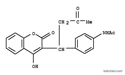 Molecular Structure of 64180-11-6 (N-(4-(1-(4-hydroxy-2-oxo-2H-1-benzopyran-3-yl)-3-oxobutyl)phenyl)acetamide)