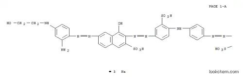 Molecular Structure of 6428-38-2 (2-Naphthalenesulfonic acid, 6-[[2-amino-4-[(2-hydroxyethyl)amino]phenyl]azo]-3-[[4-[[4-[[7-[[2-amino-4-[(2-hydroxyethyl)amino]phenyl]azo]-1-hydroxy-3-sulfo-2-naphthalenyl]azo]phenyl]amino]-3-sulfophenyl]azo]-4-hydroxy-, trisodium salt)