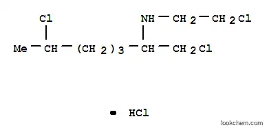 Molecular Structure of 64398-28-3 (1,6-Dicloro-N-(2-chloroethyl)-2-heptanamine hydrochloride)
