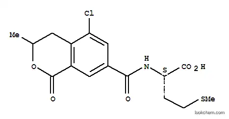 Molecular Structure of 64398-33-0 (L-Methionine, N-((5-chloro-3,4-dihydro-3-methyl-1-oxo-1H-2-benzopyran- 7-yl)carbonyl)-)
