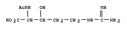 (2S)-2-ACETAMIDO-5-(DIAMINOMETHYLIDENEAMINO)-3-HYDROXY-PENTANOIC ACIDCAS