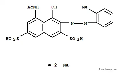 Molecular Structure of 6441-93-6 (disodium 5-(acetylamino)-4-hydroxy-3-[(o-tolyl)azo]naphthalene-2,7-disulphonate)