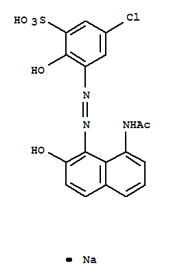 Benzenesulfonic acid,3-[2-[8-(acetylamino)-2-hydroxy-1-naphthalenyl]diazenyl]-5-chloro-2-hydroxy-,sodium salt (1:1)