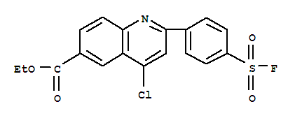 6-Quinolinecarboxylicacid, 4-chloro-2-[4-(fluorosulfonyl)phenyl]-, ethyl ester