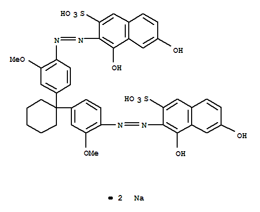 disodium 3,3'-[cyclohexylidenebis[(2-methoxy-4,1-phenylene)azo]]bis(4,6-dihydroxynaphthalene-2-sulphonate)