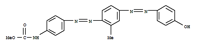 Carbamic acid,N-[4-[2-[4-[2-(4-hydroxyphenyl)diazenyl]-2-methylphenyl]diazenyl]phenyl]-,methyl ester