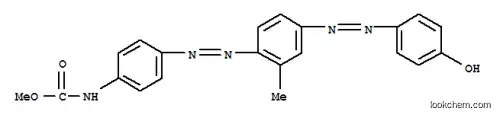 Molecular Structure of 6465-02-7 (Carbamic acid, [4-[[4-[(4-hydroxyphenyl) azo]-2-methylphenyl]azo]phenyl]-, methyl ester)