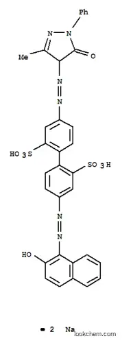 [1,1'-Biphenyl]-2,2'-disulfonicacid,4-[2-(4,5-dihydro-3-methyl-5-oxo-1-phenyl-1H-pyrazol-4-yl)diazenyl]-4'-[2-(2-hydroxy-1-naphthalenyl)diazenyl]-,sodium salt (1:2)