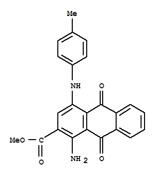 2-Anthracenecarboxylicacid, 1-amino-9,10-dihydro-4-[(4-methylphenyl)amino]-9,10-dioxo-, methyl ester