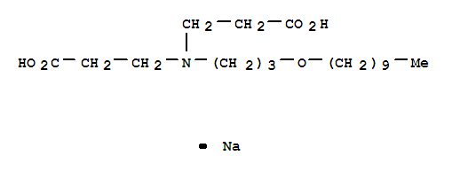 b-Alanine,N-(2-carboxyethyl)-N-[3-(decyloxy)propyl]-, sodium salt (1:1)