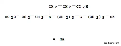 Molecular Structure of 64972-19-6 (sodium N-(2-carboxyethyl)-N-[3-(decyloxy)propyl]-beta-alaninate)