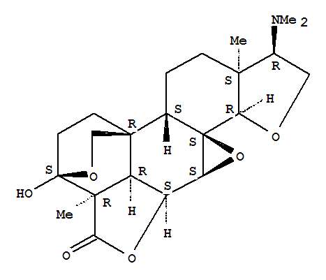 9H-5b,8-Ethano-4H,6H,8H-benzofuro[7,6-h]furo[4,3,2-de]oxireno[g][2]benzopyran-9-one,3-(dimethylamino)decahydro-8-hydroxy-3a,8a-dimethyl-,(3R,3aS,5aS,5bR,8S,8aR,8bR,10aS,10bS,11aS,11bR)- (9CI)