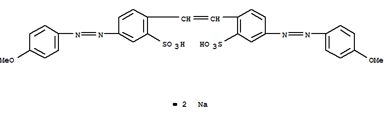 Benzenesulfonic acid,2,2'-(1,2-ethenediyl)bis[5-[2-(4-methoxyphenyl)diazenyl]-, sodium salt (1:2)