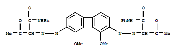 Butanamide,2,2'-[(3,3'-dimethoxy[1,1'-biphenyl]-4,4'-diyl)bis(2,1-diazenediyl)]bis[3-oxo-N-phenyl-