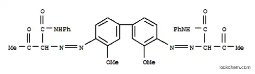 Butanamide, 2,2'-((3,3'-dimethoxy(1,1'-biphenyl)-4,4'-diyl)bis(2,1-diazenediyl))bis(3-oxo-N-phenyl-