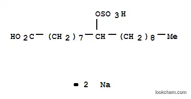 Molecular Structure of 65151-76-0 (disodium 9-(sulphonatooxy)octadecanoate)