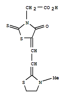 5-[(3-Methylthiazolidin-2-ylidene)ethylidene]-4-oxo-2-thioxothiazolidin-3-acetic acid(65152-09-2)