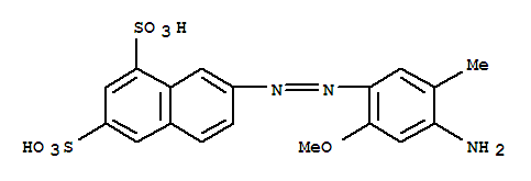 1,3-Naphthalenedisulfonicacid, 7-[2-(4-amino-2-methoxy-5-methylphenyl)diazenyl]-