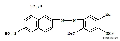 Molecular Structure of 65168-14-1 (7-[(4-amino-2-methoxy-5-methylphenyl)azo]naphthalene-1,3-disulphonic acid)