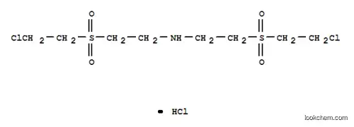 Molecular Structure of 65180-91-8 (Bis[2-(2-chloroethylsulfonyl)ethyl]azanium chloride)