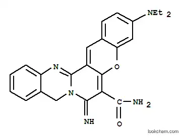 Molecular Structure of 65277-37-4 (7H,9H-[1]Benzopyrano[3',2':3,4]pyrido[2,1-b]quinazoline-6-carboxamide,3-(diethylamino)-7-imino-)